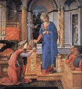 Fra Filippo Lippi The Annunciation oil